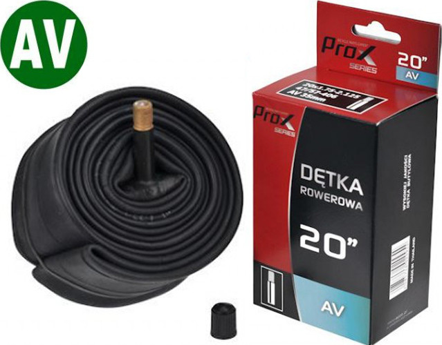 Камера велосипедная Prox 20" 1.75-2.125, 47/57-406 AV 35мм (O-D-0129)