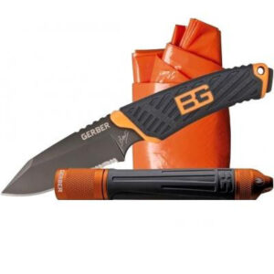 Набор выживания Gerber Bear Grylls нож+пончо+фонарь