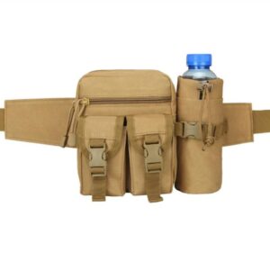 Универсальная тактическая сумка на пояс с карманом под бутылку Tactical (1026-coyote)