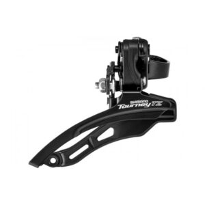 Переключатель передний Shimano FD-TZ500 верхняя тяга, 31.8мм, 42Т. черный (DERF-073)
