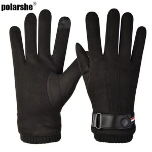 Теплые замшевые перчатки Polarshe сенсорные