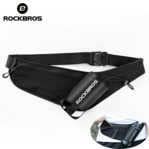 Спортивная поясная сумка с держателем для фляги Rockbros