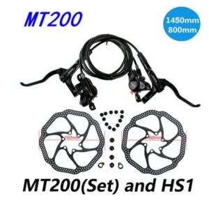 Дисковые гидравлические тормоза Shmano MT200 в комплекте с роторами Avid HS1 160 мм 6