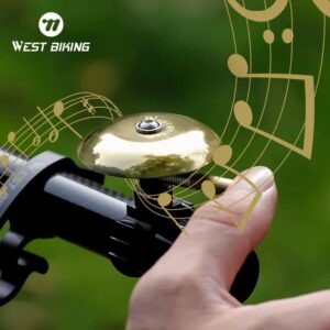Ударный звонок велосипедный WEST BIKING классический звонок на руль велосипеда из меди 1